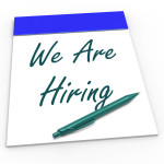 Employment Opportunity We Are Hiring Notepad Shows Recruitment And Apply Now